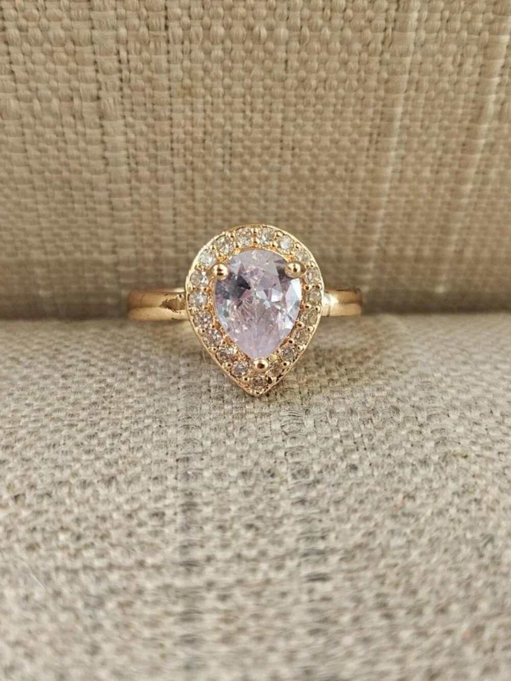 Women Fashion Ring Gold Tone High Quality Fashion Jewelry Rings Size adj 7.5-8.5 - Picture 11 of 13